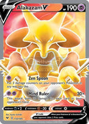172/185 Alakazam V Full Art Ultra Rare Vivid Voltage Single Card