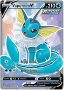 172/203 Vaporeon V Full Art Evolving Skies Single Card