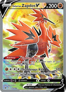 173/198 Galarian Zapdos V Full Art Ultra Rare Chilling Reign Single Card