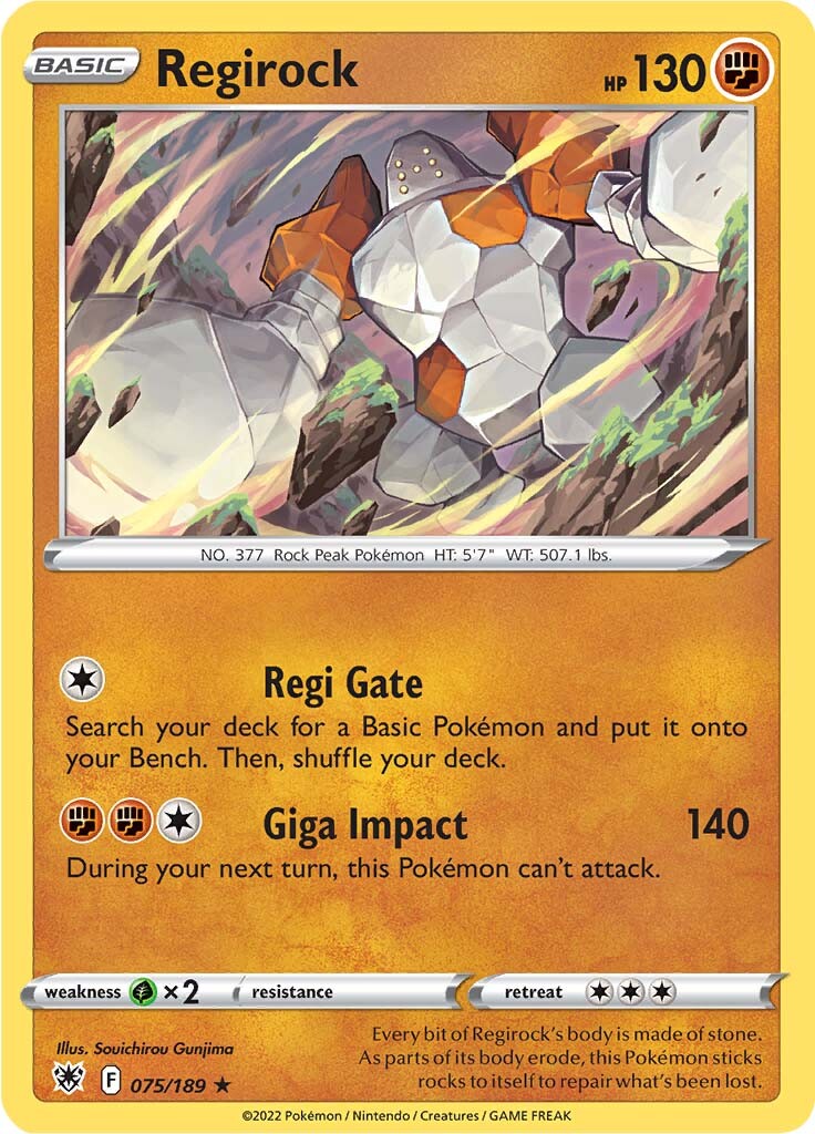 075/189 Regirock Rare Astral Radiance