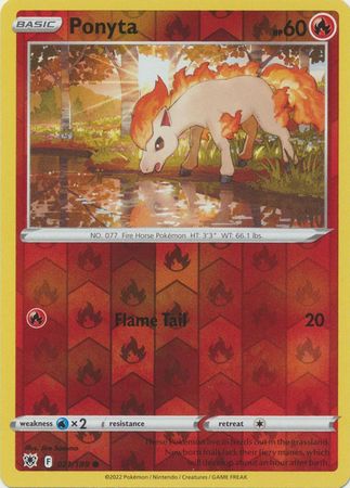 021/189 Ponyta Common Reverse Holo Astral Radiance