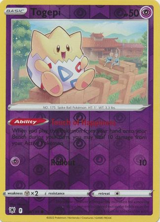 055/189 Togepi Common Reverse Holo Astral Radiance