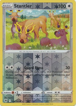 125/189 Stantler Common Reverse Holo Astral Radiance