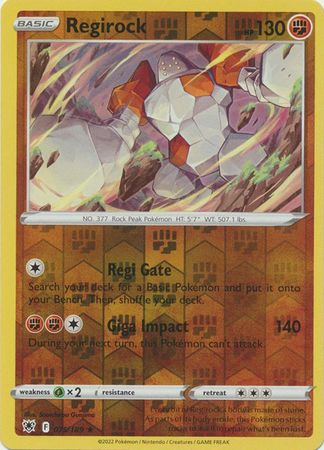 075/189 Regirock Rare Reverse Holo Astral Radiance