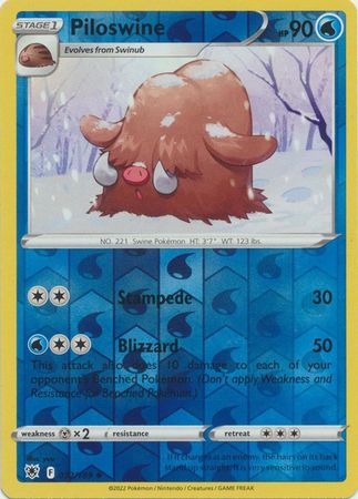 032/189 Piloswine Uncommon Reverse Holo Astral Radiance