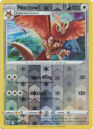 121/189 Noctowl Uncommon Reverse Holo Astral Radiance