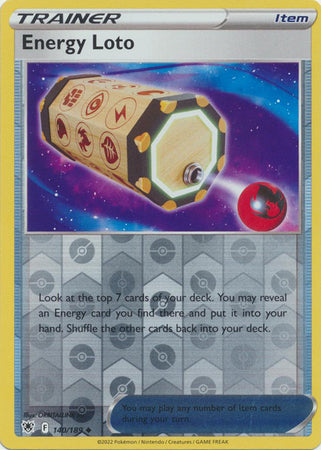 140/189 Energy Loto Uncommon Reverse Holo Astral Radiance