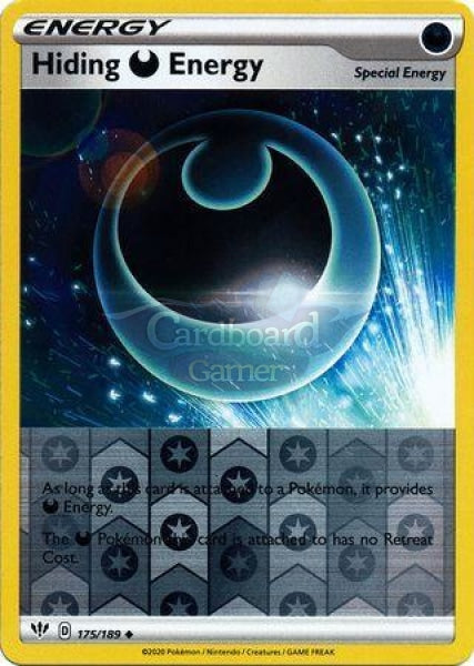 175/189 Hiding Darkness Energy Trainer Uncommon Reverse Holo Ablaze Single Card