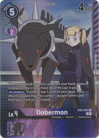 EX02-041 ALTERNATE ART Dobermon