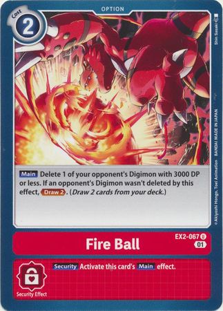 EX02-067 Fire Ball Uncommon