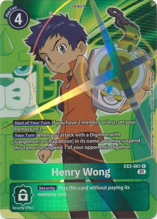 EX02-061 ALTERNATE ART Henry Wong