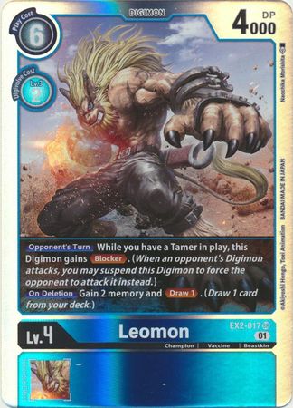 EX02-017 Leomon Super Rare