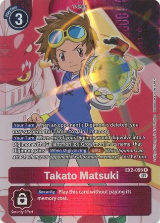 EX02-056 ALTERNATE ART Takato Matsuki