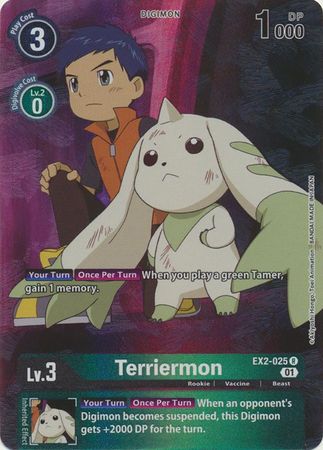 EX02-025 ALTERNATE ART Terriermon