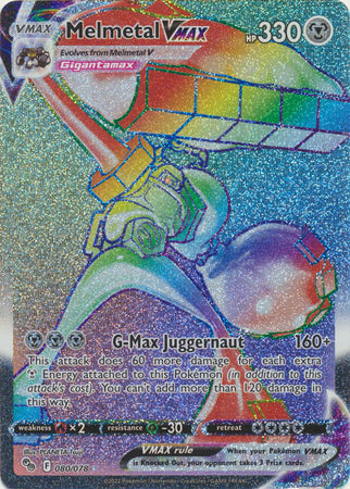 080/078 Melmetal VMAX Secret Rare Pokemon GO