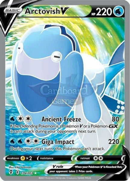 176/203 Arctovish V Full Art Evolving Skies Single Card