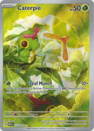 172/165 Caterpie Illustration Rare Scarlet & Violet 151