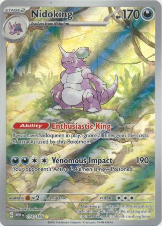 174/165 Nidoking Illustration Rare Scarlet & Violet 151