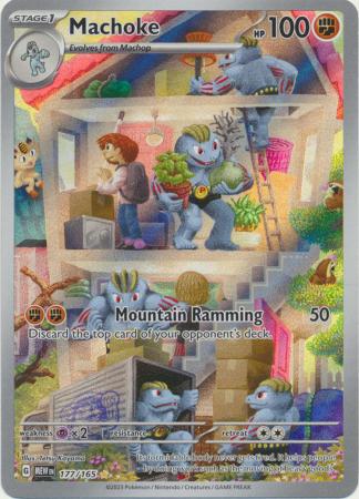 177/165 Machoke Illustration Rare Scarlet & Violet 151