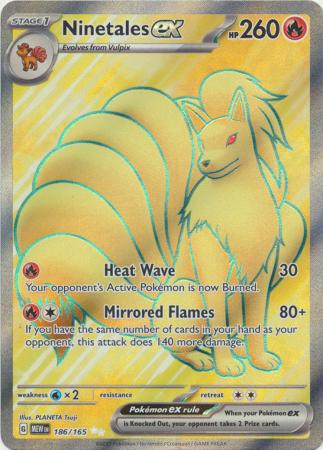 186/165 Ninetales EX Ultra Rare Scarlet & Violet 151