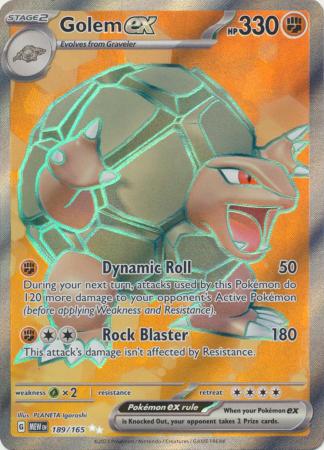 189/165 Golem EX Ultra Rare Scarlet & Violet 151