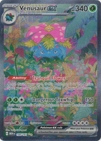 198/165 Venusaur EX Special Illustration Rare Scarlet & Violet 151