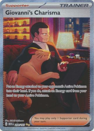 204/165 Giovanni's Charisma Special Illustration Rare Scarlet & Violet 151