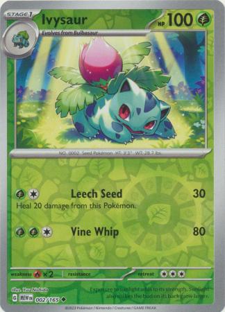 002/165 Ivysaur Uncommon Reverse Holo Scarlet & Violet 151