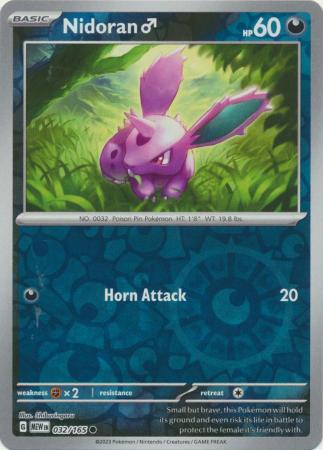 032/165 Nidoran Common Reverse Holo Scarlet & Violet 151