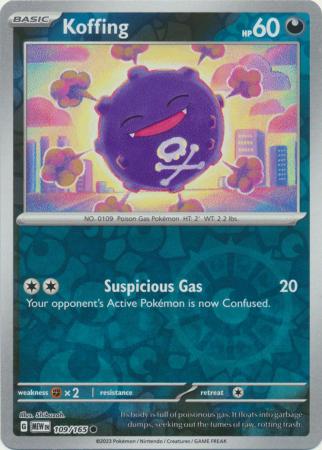 109/165 Koffing Common Reverse Holo Scarlet & Violet 151