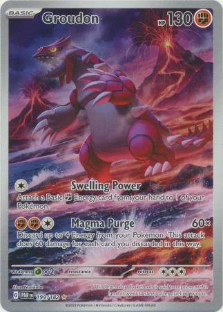 199/182 Groudon Illustration Rare Paradox Rift