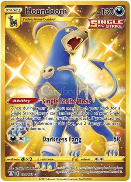 179/163 Houndoom Secret Rare Battle Styles Single Card