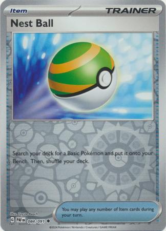 084/091 Nest Ball Uncommon Reverse Holo Paldean Fates