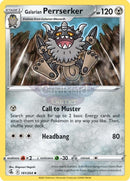 181/264 Galarian Perrserker Uncommon Fusion Strike Single Card
