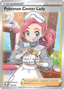 185/185 Pokémon Center Lady Full Art Trainer Ultra Rare Vivid Voltage Single Card