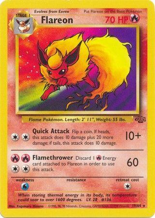 19/64 Flareon Rare Jungle Set Unlimited