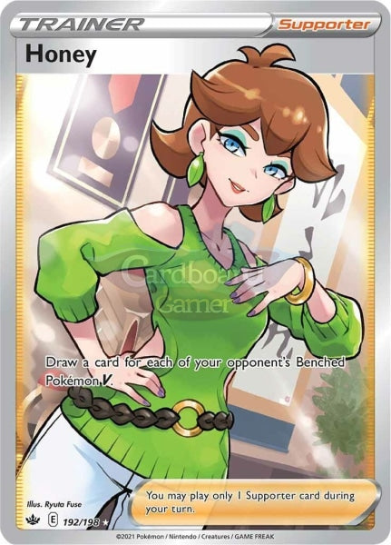 192/198 Honey Full Art Ultra Rare Chilling Reign Single Card