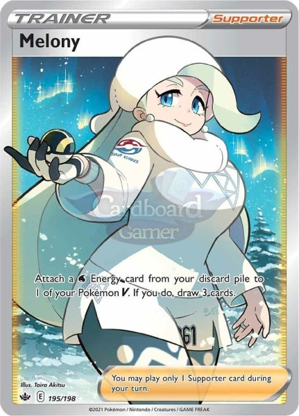 195/198 Melony Full Art Ultra Rare Chilling Reign Single Card