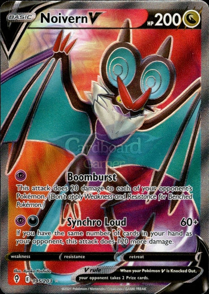 195/203 Noivern V Full Art Evolving Skies Single Card