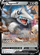 096/172 Aggron V Ultra Rare Brilliant Stars Pokemon TCG