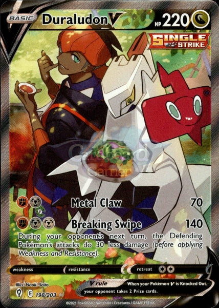 198/203 Duraludon V Alternate Art Evolving Skies Single Card