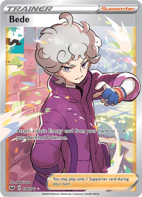 199/202 Bede Full Art Trainer Sword & Shield