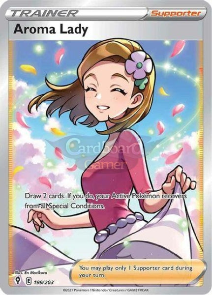 199/203 Aroma Lady Full Art Evolving Skies Single Card