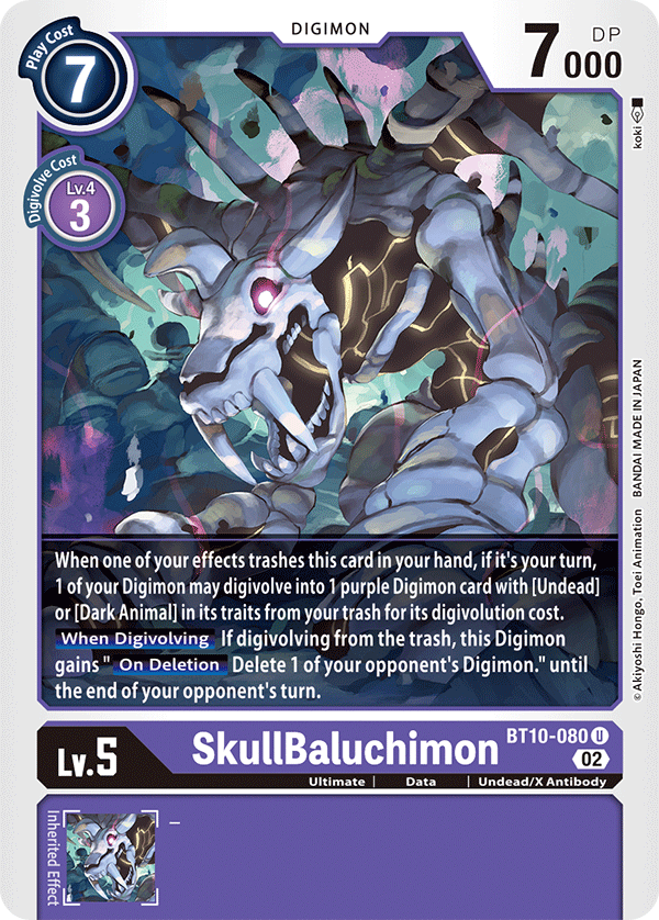 BT10-080 SkullBaluchimon Uncommon