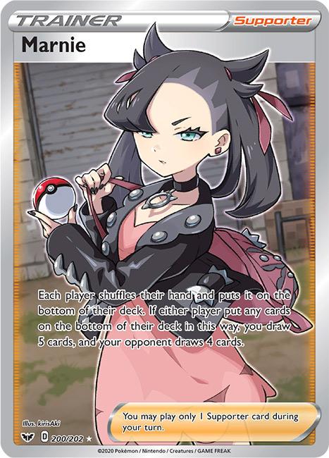 200/202 Marnie Full Art Trainer Sword & Shield