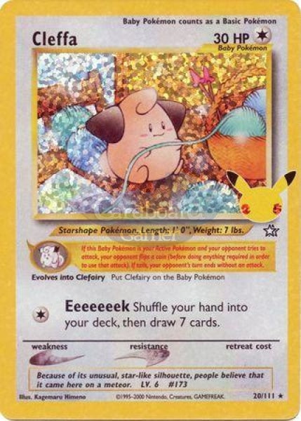 20/111 Cleffa Holo Rare Celebrations Classic Collection Single Card