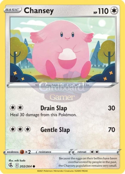 202/264 Chansey Common Fusion Strike Single Card