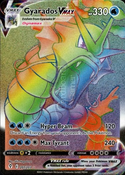 207/203 Gyarados VMAX Hyper Rare Evolving Skies