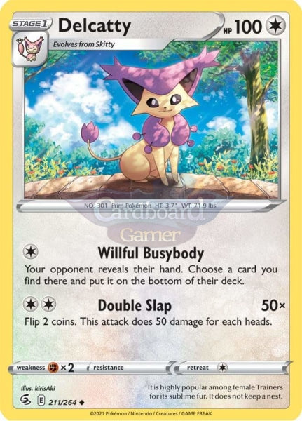 211/264 Delcatty Uncommon Fusion Strike Single Card