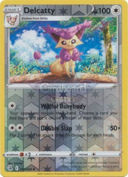 211/264 Delcatty Uncommon Reverse Holo Fusion Strike Single Card